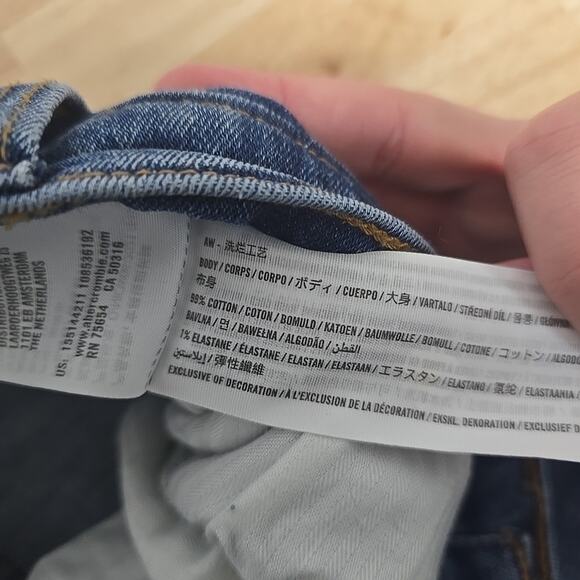 Abercrombie & Fitch The Ankle Straight Ultra High Rise Jeans size 27 Distressed - Picture 4 of 11